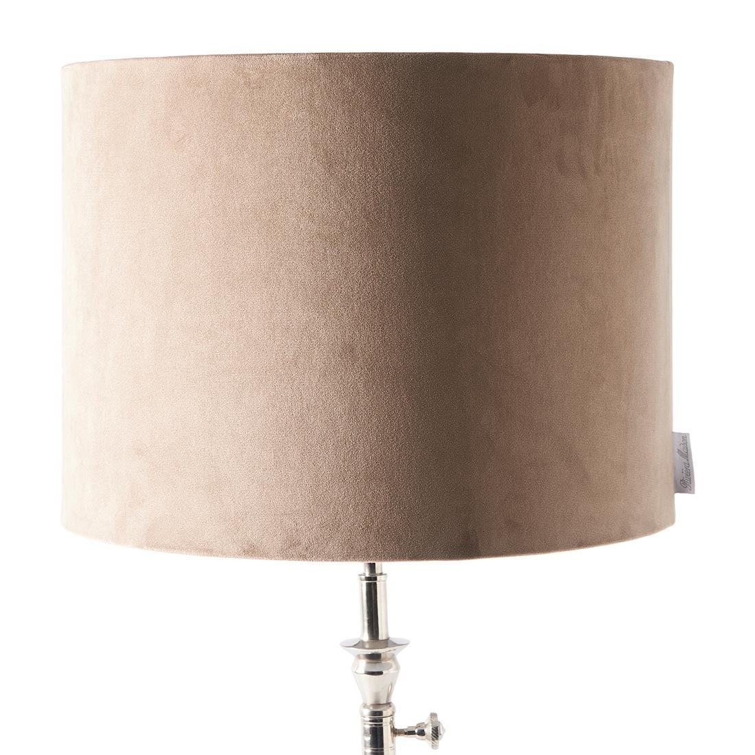 Velvet Cylinder Lampshade sand 30x40 - Rathwood Store