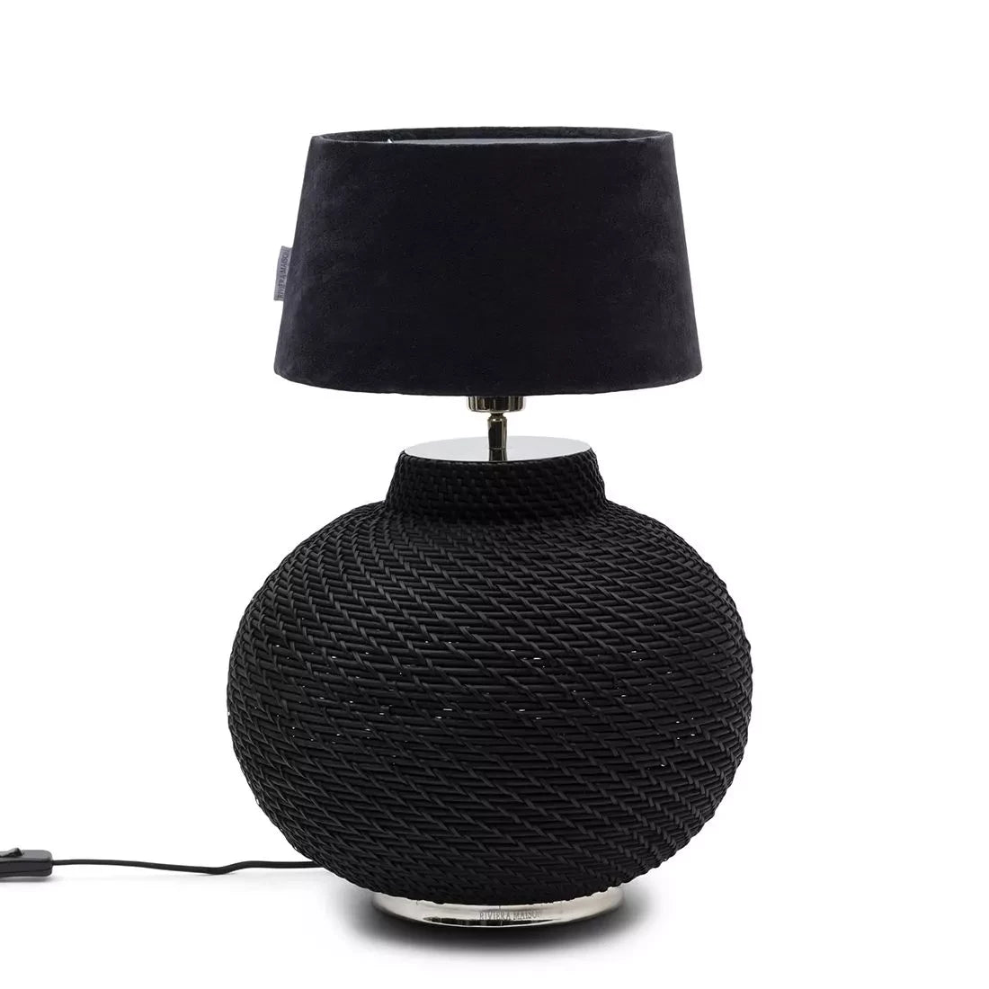 Velvet Lampshade Dark Blue 30x17 - Rathwood Store