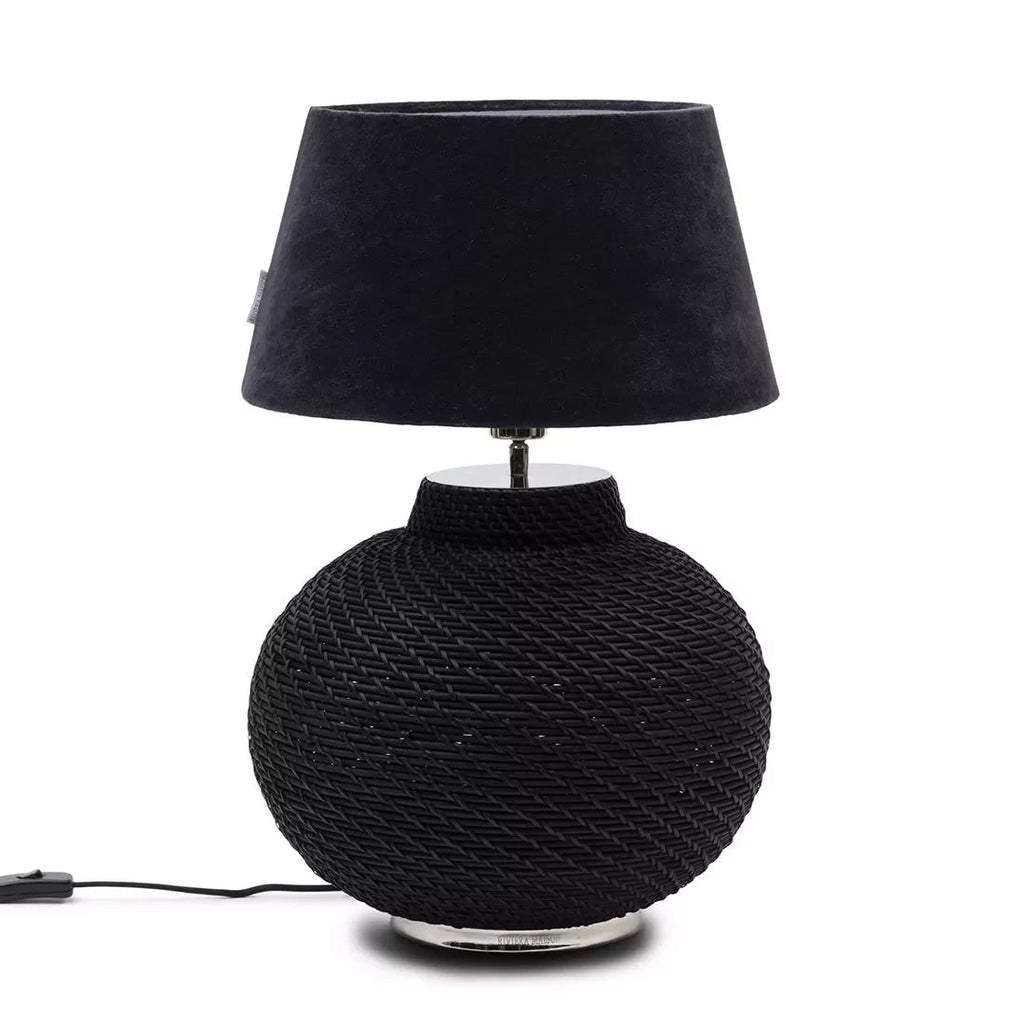 Velvet Lampshade Dark Blue 38x21 - Rathwood Store