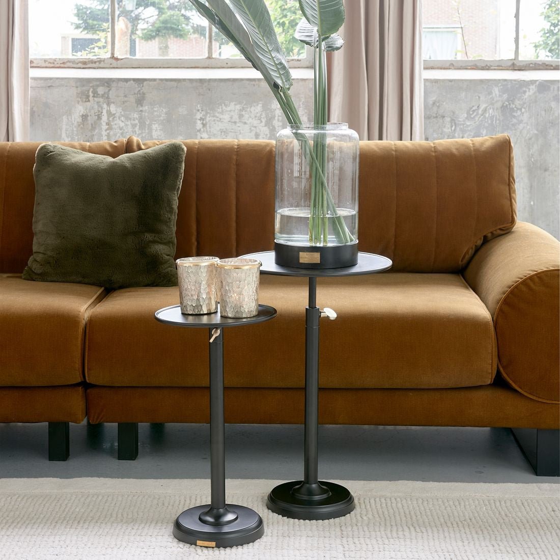 Venice Adjustable Sofa Table black L - Rathwood Store