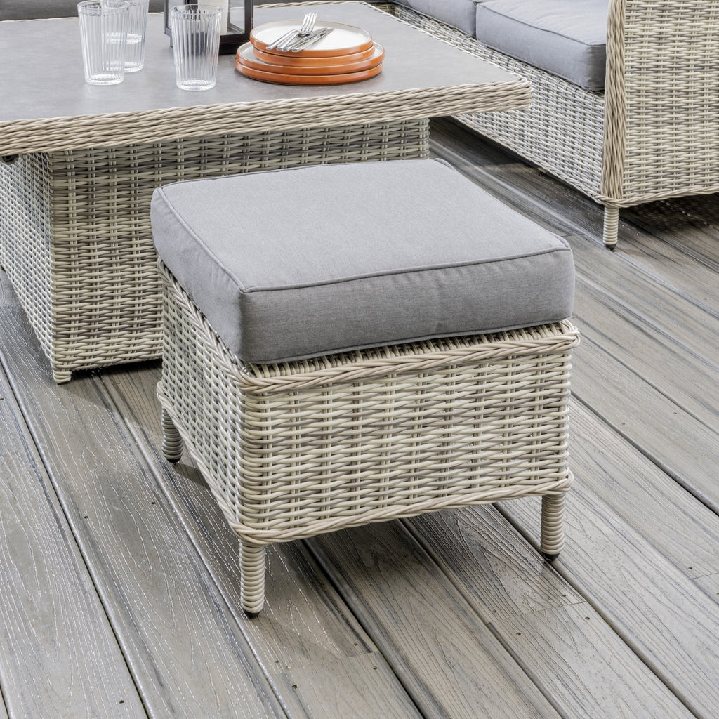 Vienna - Deluxe SQ Corner Sofa Set (Light Grey) - Rathwood Store
