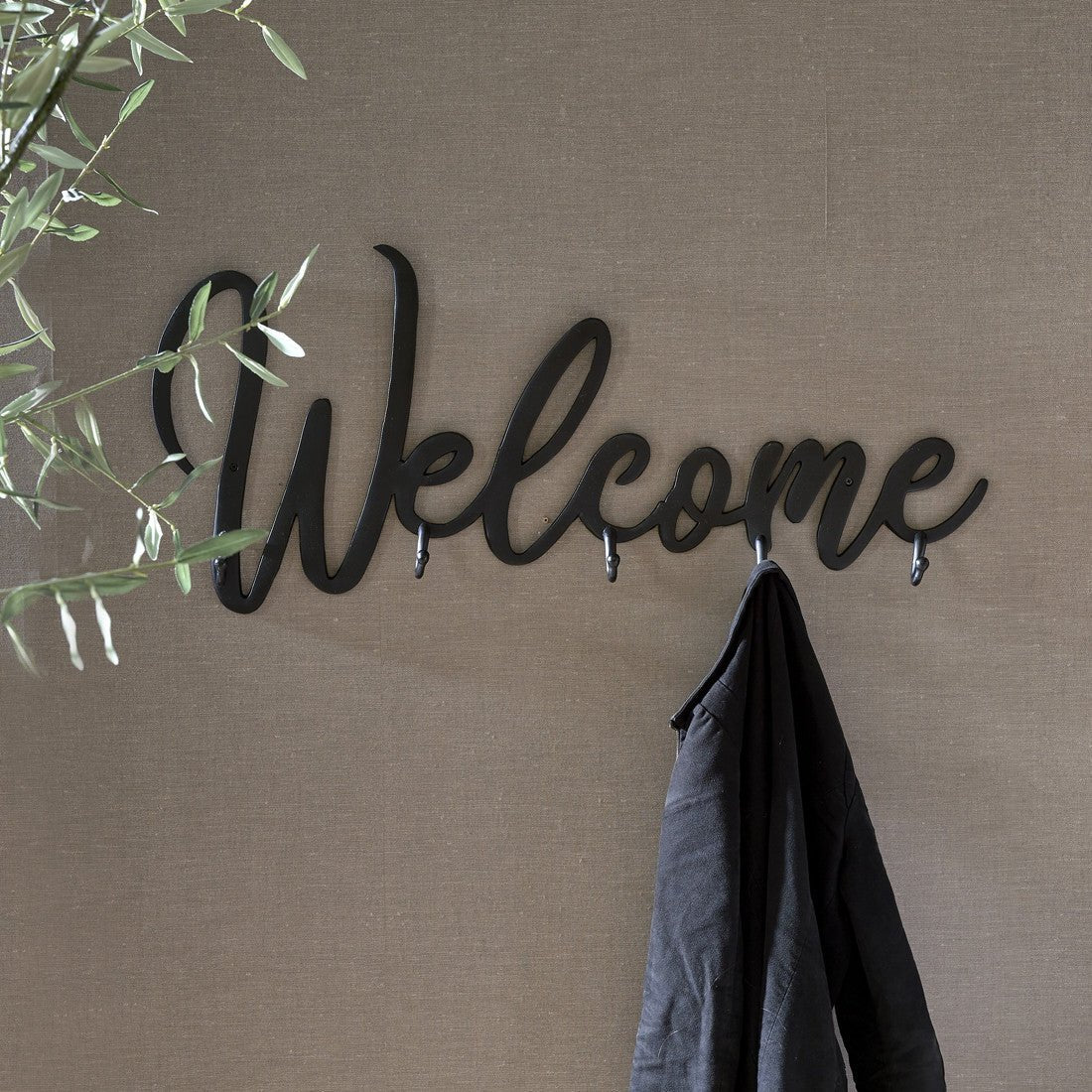 Welcome Coat Rack black - Rathwood Store