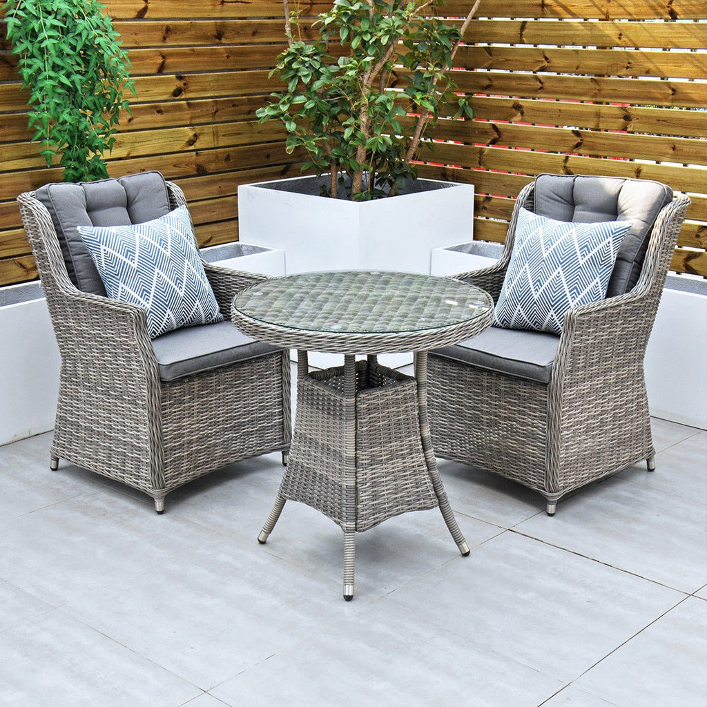 Yale Bistro Set (Dark Grey) - Rathwood Store
