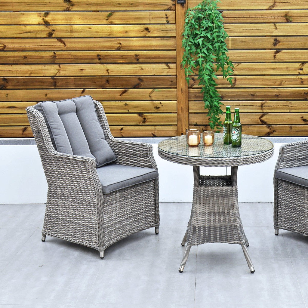 Yale Bistro Set (Dark Grey) - Rathwood Store