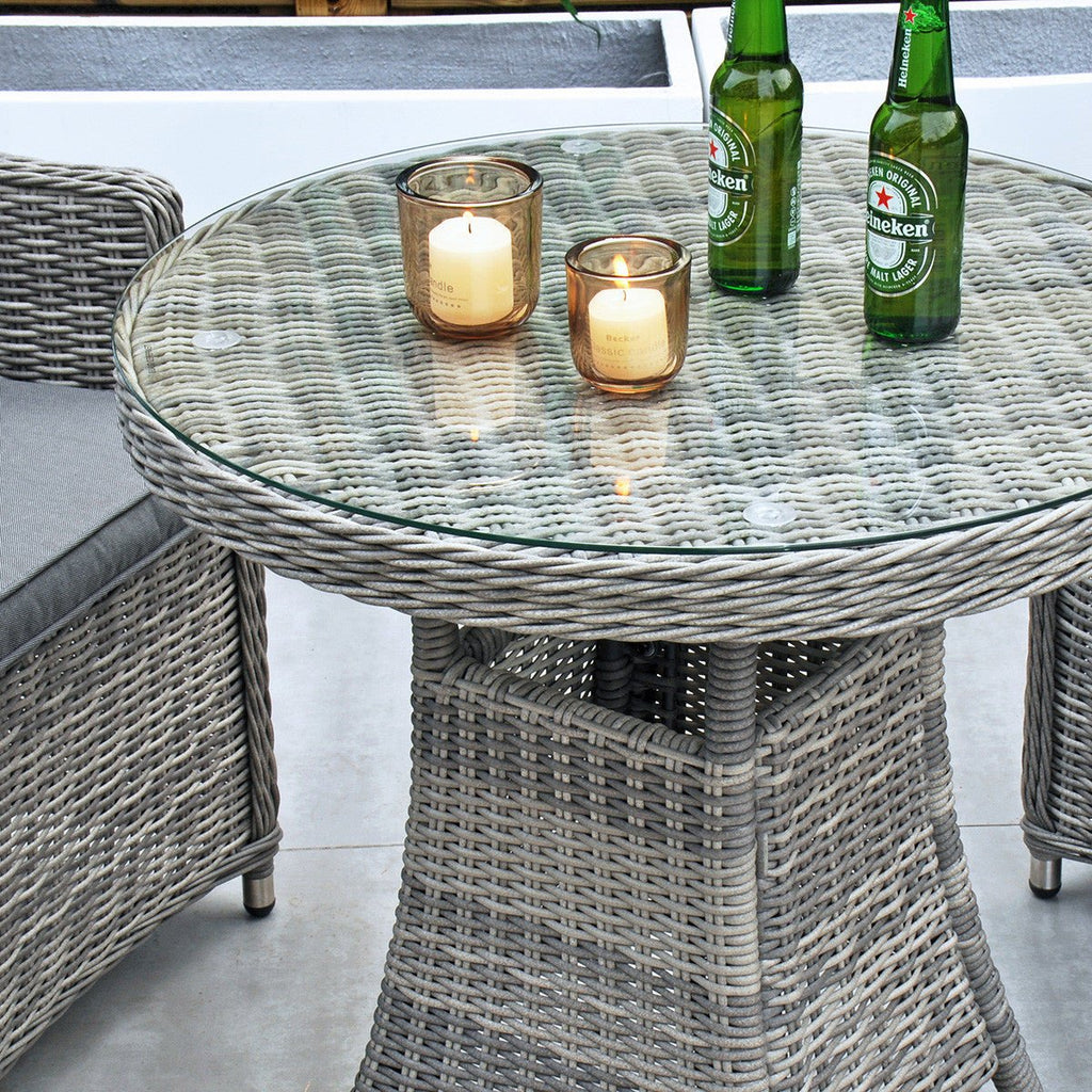 Yale Bistro Set (Dark Grey) - Rathwood Store